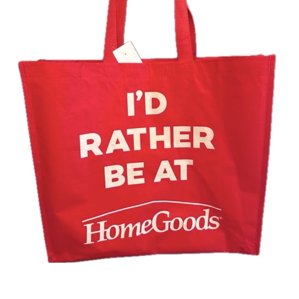 NWT ⚜️♥️⚜️ I’D Rather Be At HomeGoods Reusable Tote Bag T.J.Maxx